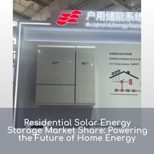 Residential Solar Energy Storage Market Share: Powering the Future of Home Energy